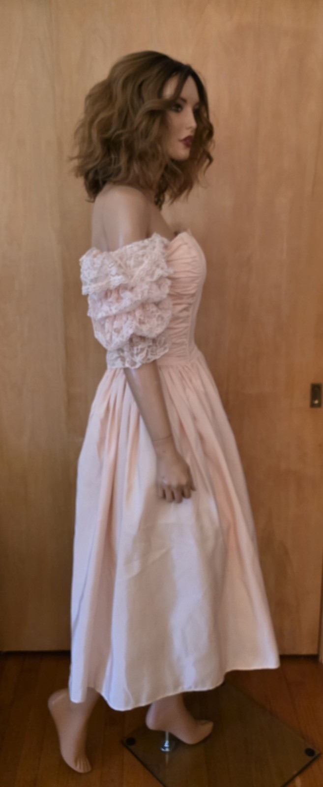 GUNNE SAX ~ VINTAGE 80’S PINK FRILLY PROM FORMAL DRESS ~ Refer To Measurements