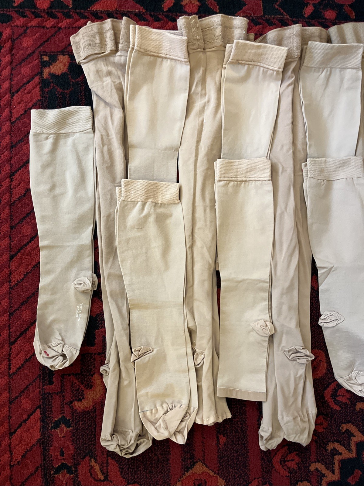 Lot Of 19 Vintage Women’s COMPRESSION Nylons Size Medium