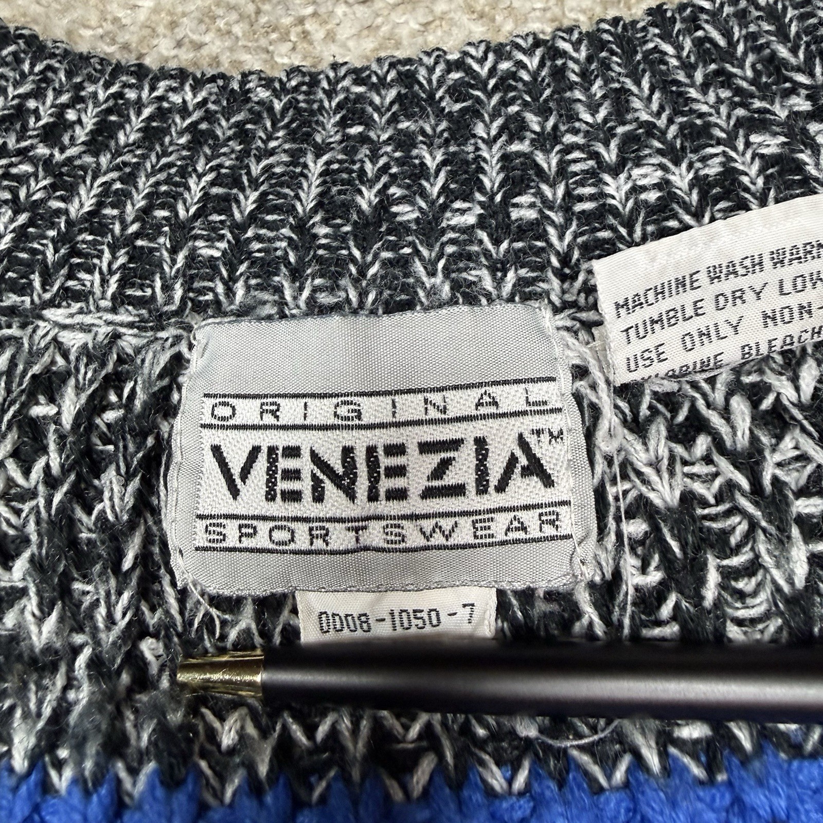 Vintage 80s Original Venezia Sportswear Sweater Women’s Size 46 XLarge Colorful