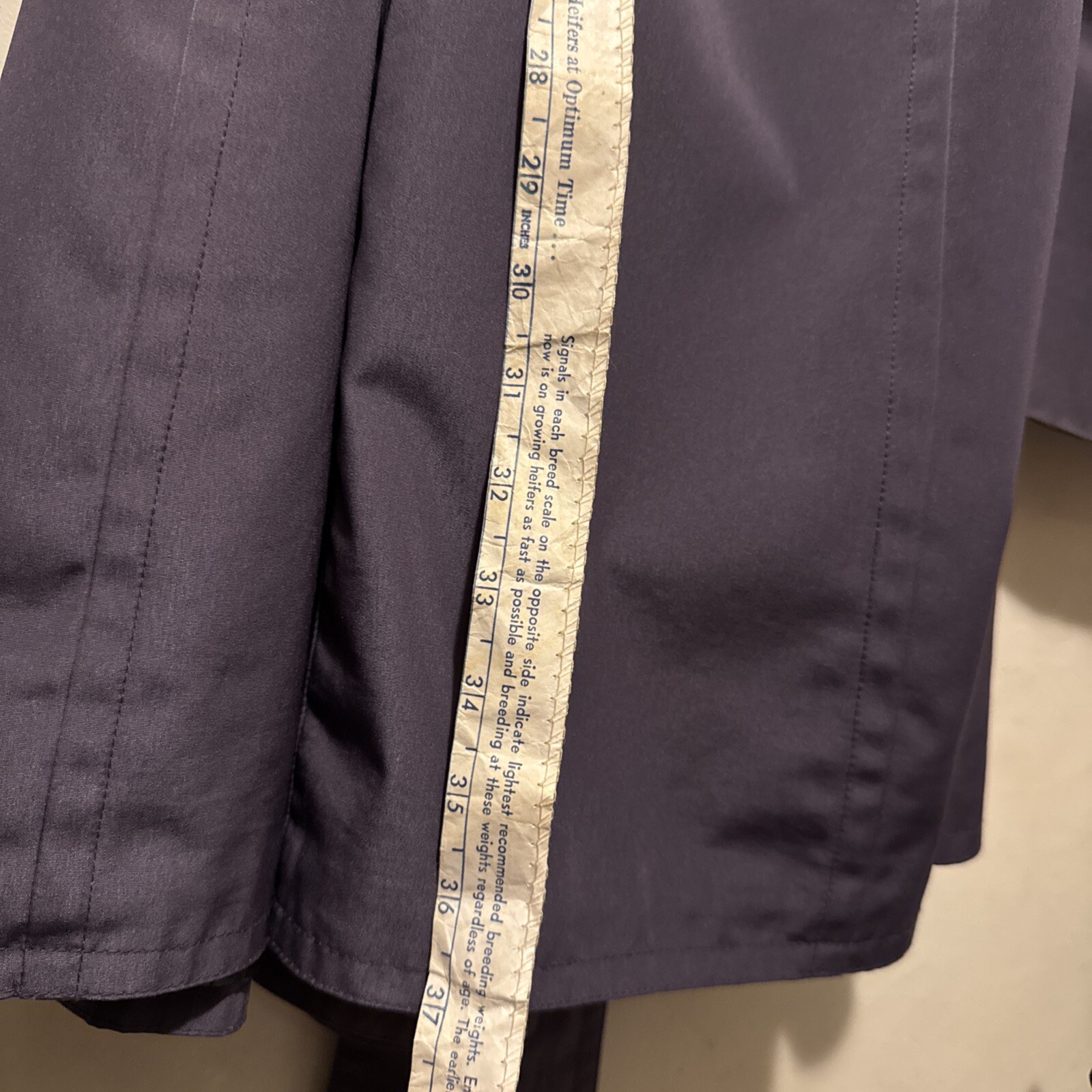 London Fog Short Trench Coat Lavender Women’s XL Design Interior Belted