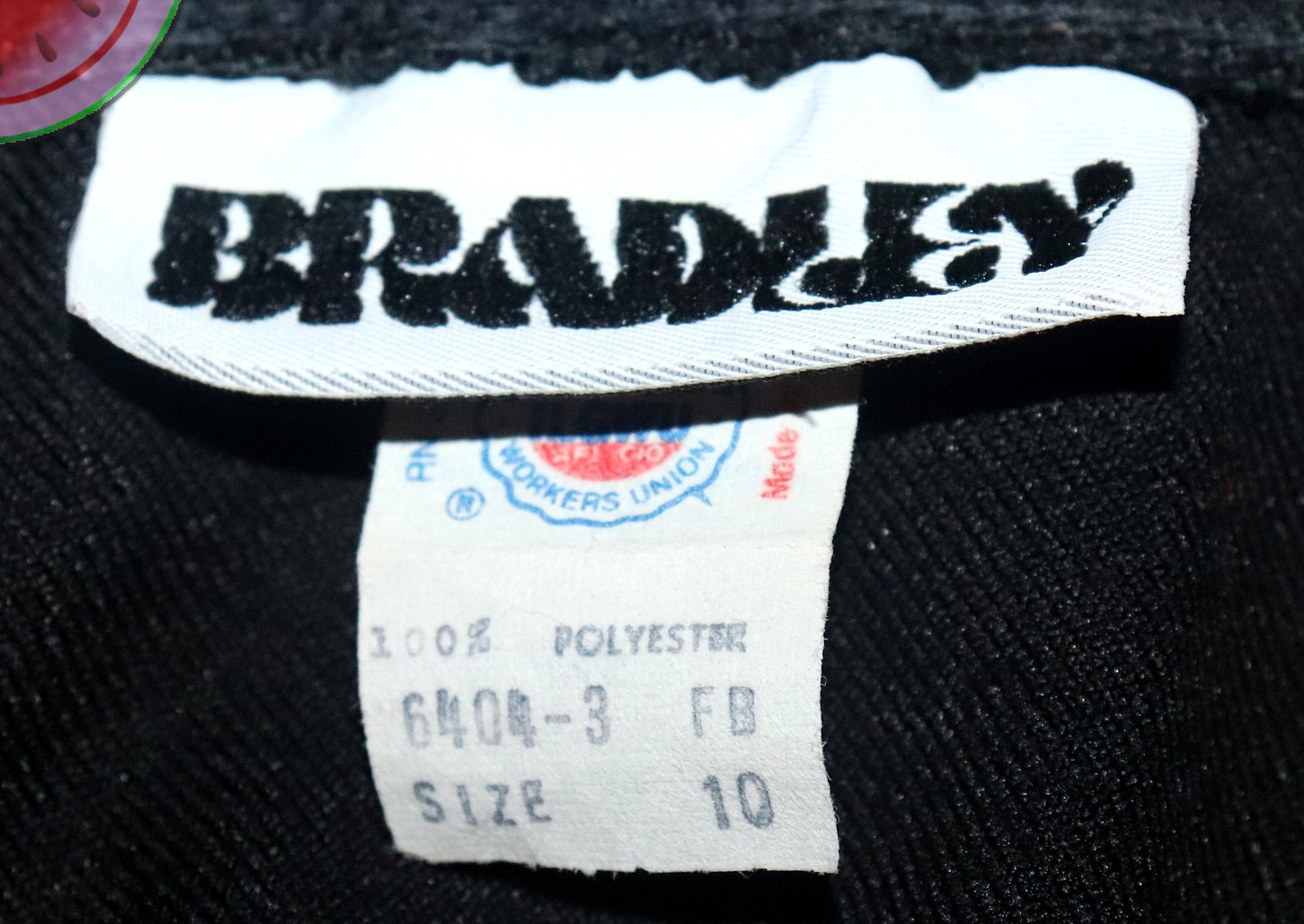Vintage 70s BRADLEY Black MIDI Pencil SKIRT Size 10 Elastic Waist Pockets USA