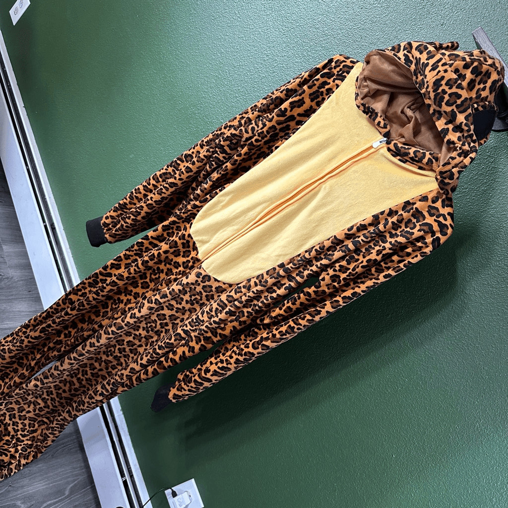 Leopard jump suit small/medium leopard one piece