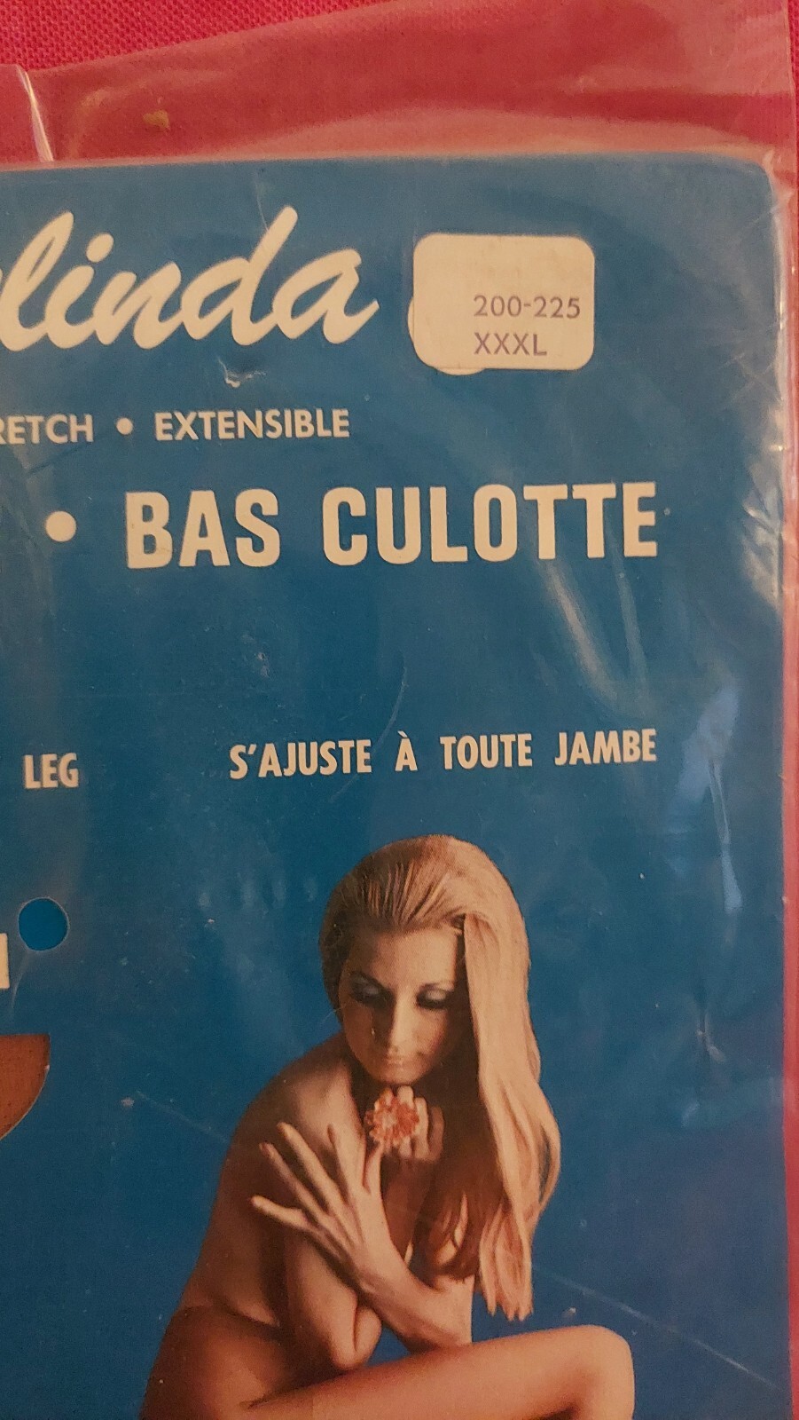 Vintage Pantyhose Very Rare Belinda Pantyhose Color Beige Size XXXL BOTW1