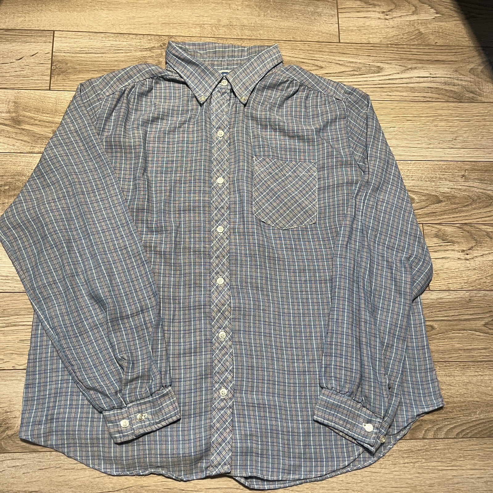 Vintage 60s/70s Women’s Button Up Single Stitch Shirt Lady Oak Hill *See Descr.