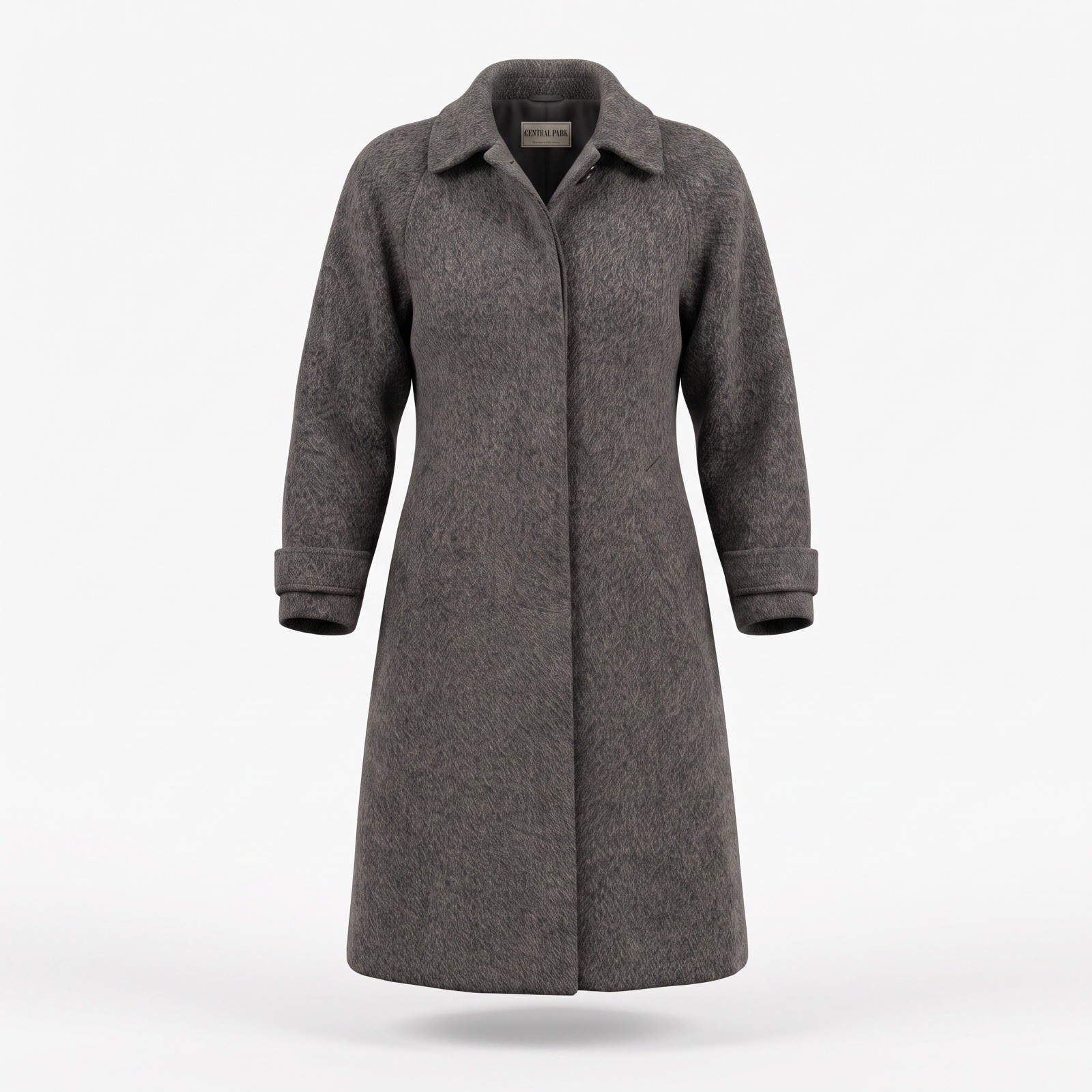 Vintage Central Park Coat Winter Wool Blend Charcoal Gray Women’s 4