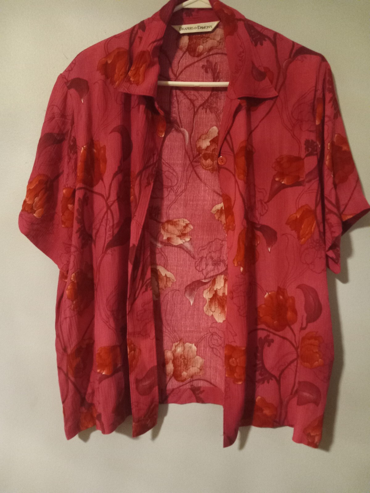 Vintage Drapers Damons 2 Piece Pink Blouse & Maxi Dress Women’s size XL *138