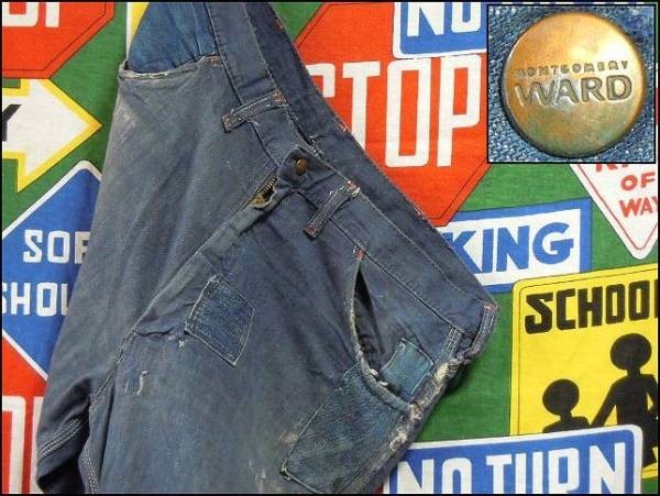 Vintage 1960s Mongomery Vintage Ward Painter Pants Bottoms Very Rare Item