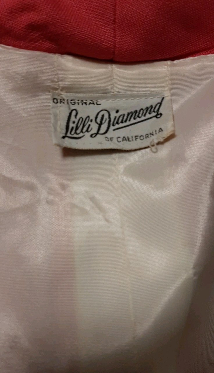 Vintage 1960’s Original Lilli Diamond of California Pink Short Sleeve Duster
