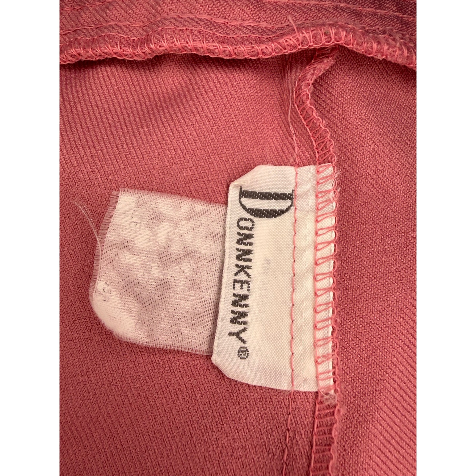 Donnkenny Vintage Pink Pull On Elastic Waist Straight Leg Dress Pants Womens