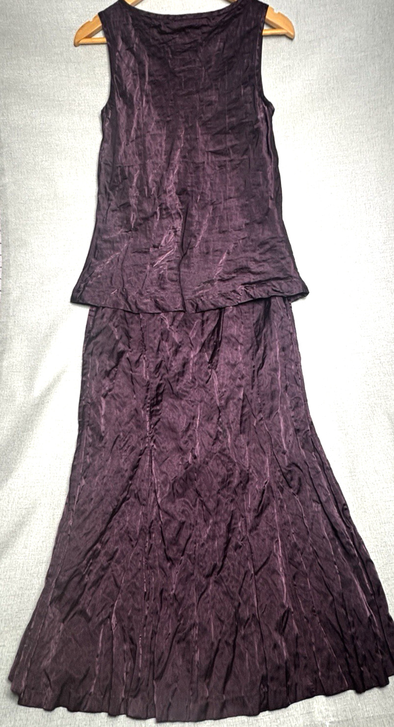Vintage Clothe by Muriel Dombret 2 Piece Skirt Set 8 Plum Y2K Formal
