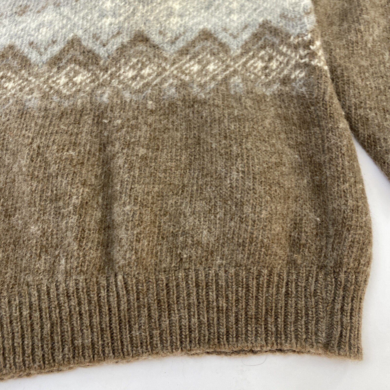 Vintage Pendleton Womens Winter Sweater XL VTG Brown Grey Navajo Pull Over
