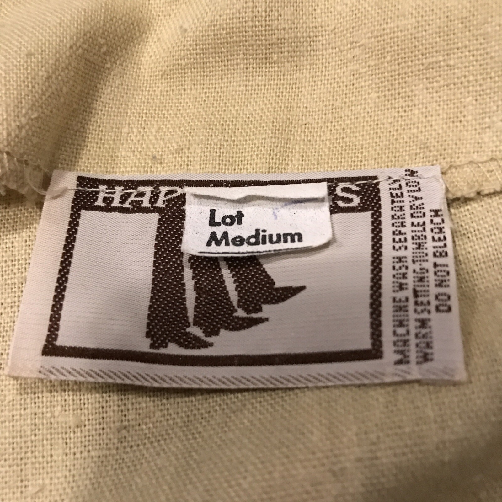 Vintage 70s Happy Legs Khaki Knit Vest size medium A25