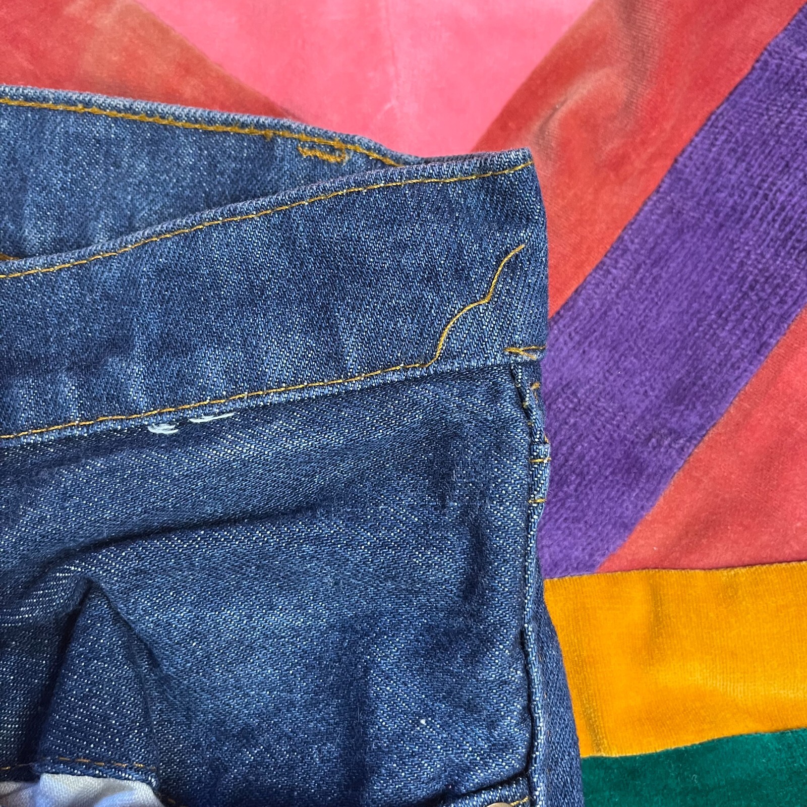 Lot 2 Vintage Levis Jeans Acid Washed Blue Student Fit 701 Dark Blue 505 90s 27