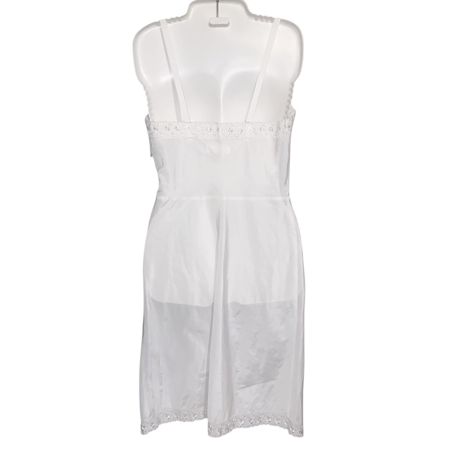 Barbizon Full Slip Womens Small Ariel Vtg Tafredda Eyelet Lace Trim Feminine 60s