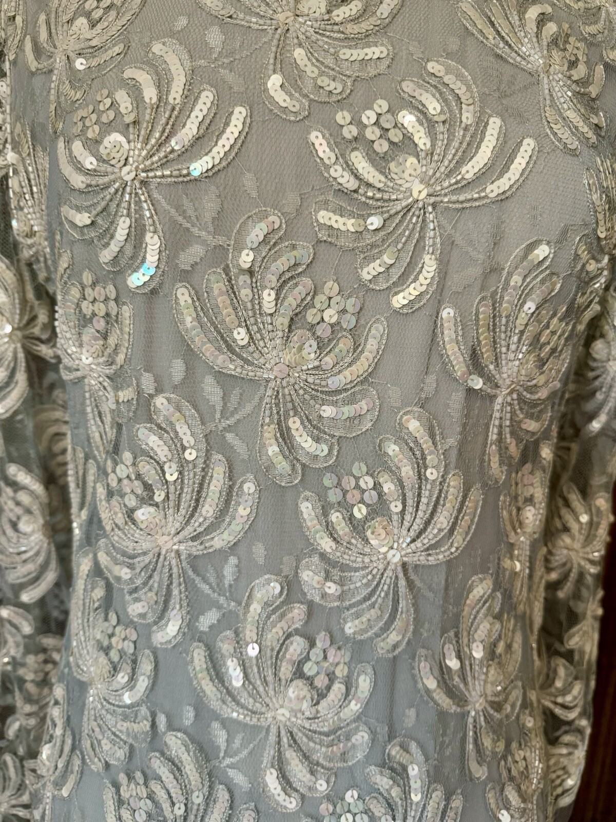 Scala Beaded And Sequined Couture Collection Vintage Dress