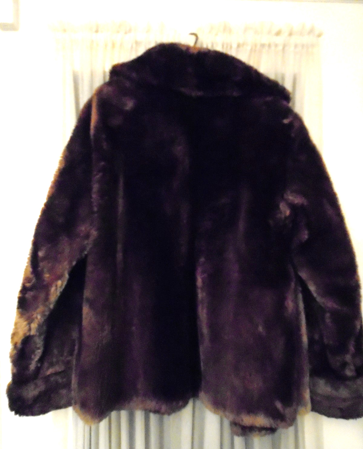 1950’s LADY’S FUR COAT Medium Brown Mouton Stroller Schroeder& Taylor Fine Furs