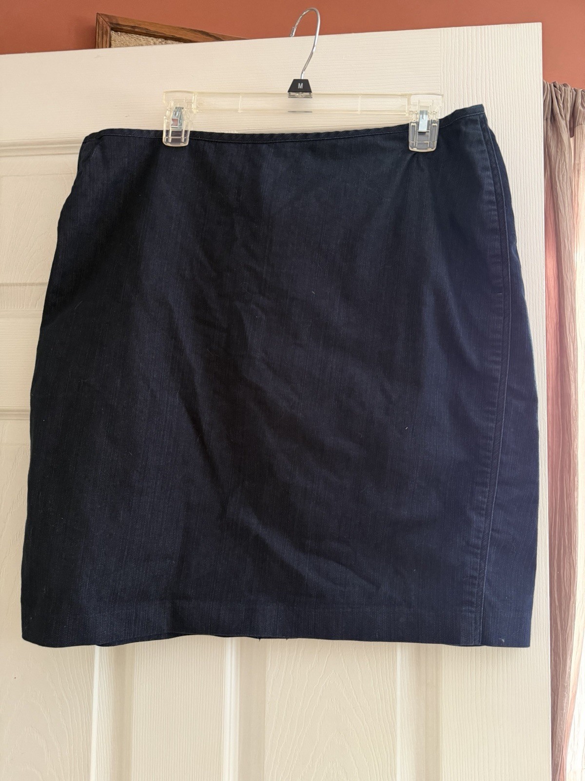 Vintage 3 Piece Denim Blue Skirt Suit 16 New York And Company Vest Skirt Blazer
