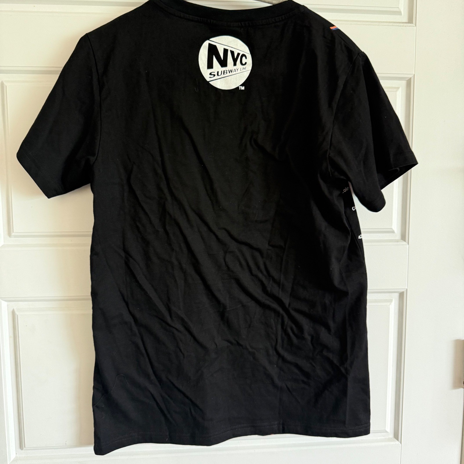 Vintage Y2K NYC Subway Train All Over Graphic TShirt medium travel New York City