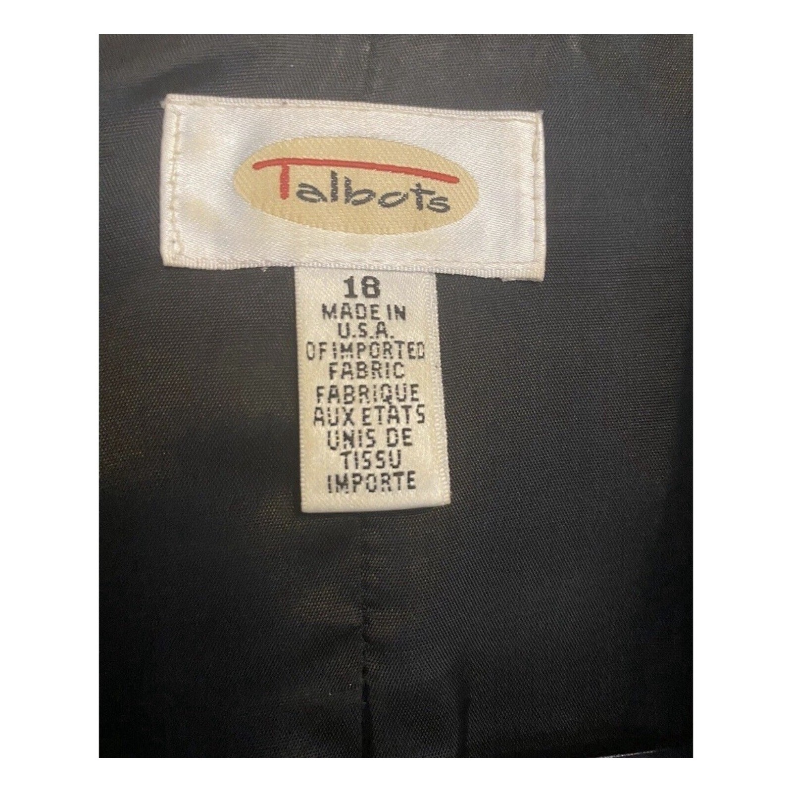 Vintage Quiet Luxury Textured Blazer Wool Blend Tailored Jacket 18”