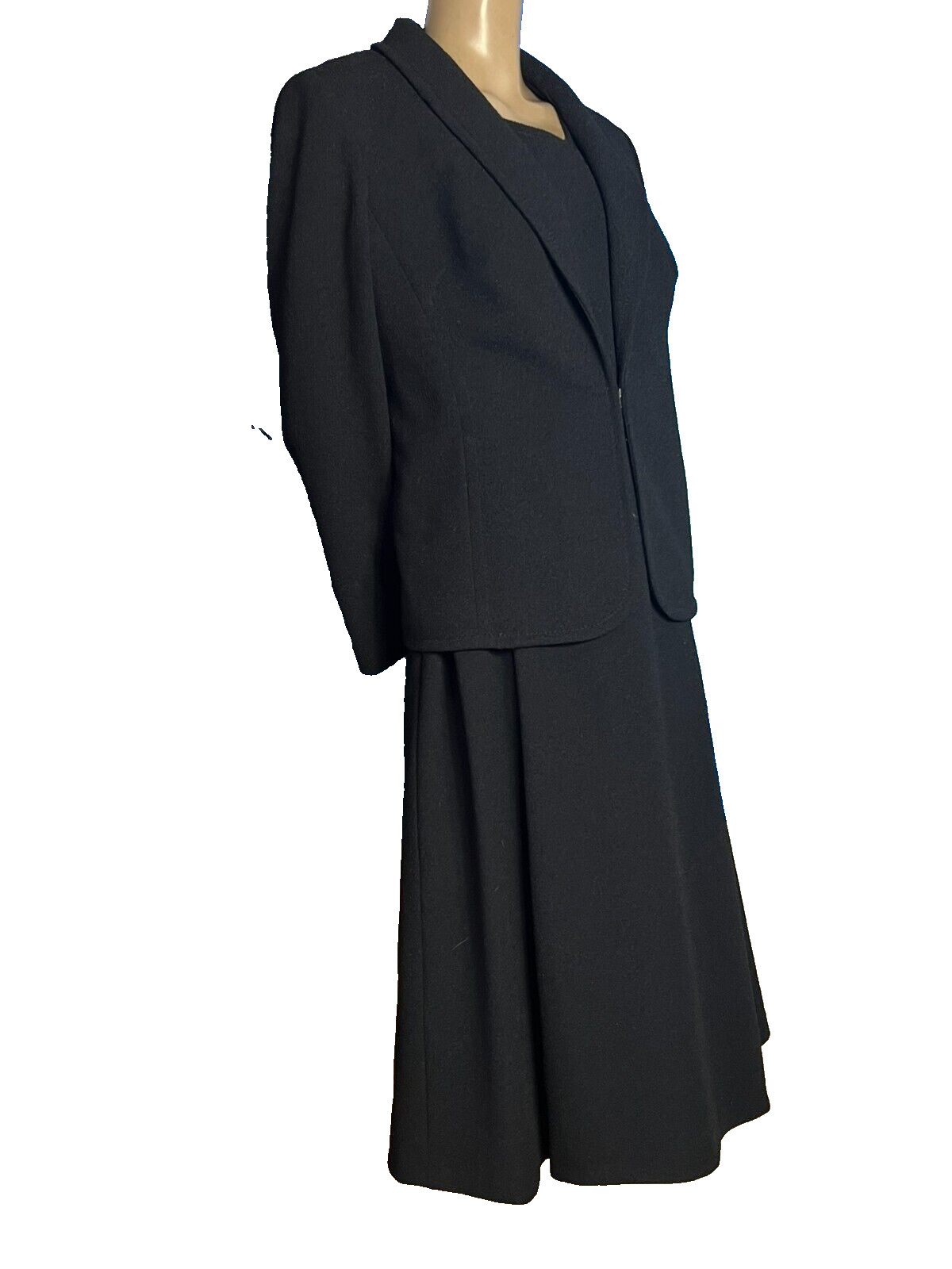 60s Costume Virgin Wool Dress Jacket 42 44 Windisch Lady West Germany Vintage