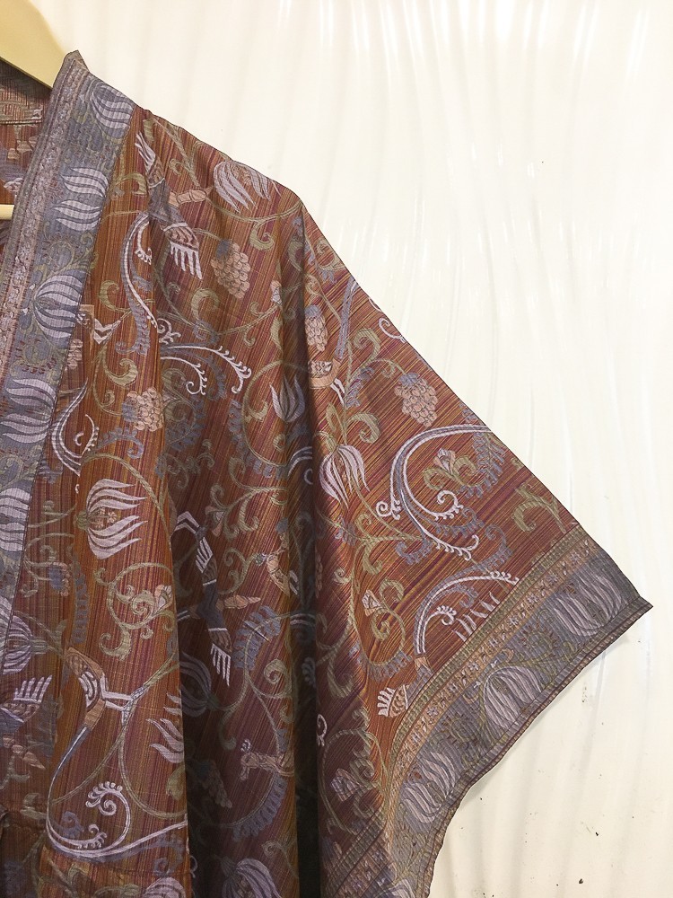 Vintage Sari Kaftan / Pure Cotton Long Maxi Dress / Luxury Resort Wear CFN1207