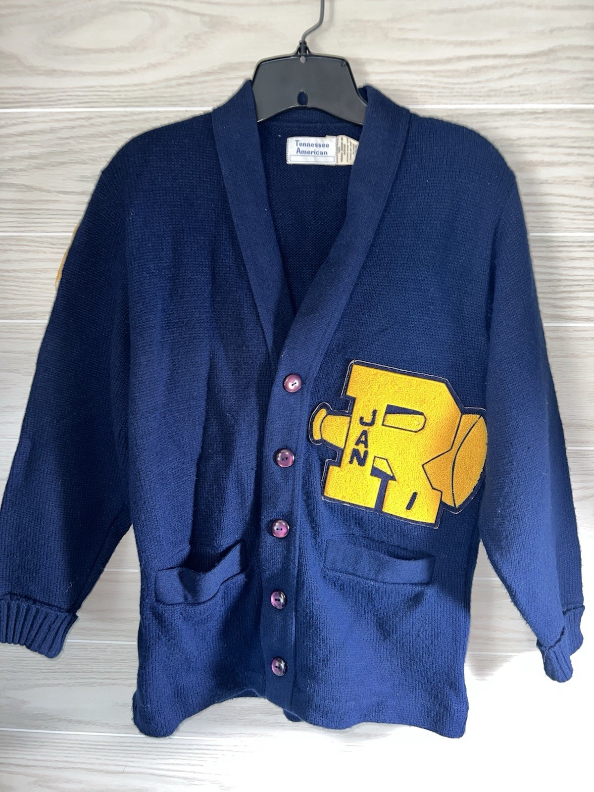 Varsity Letter Letterman Sweater High School College Vintage Tennessee American
