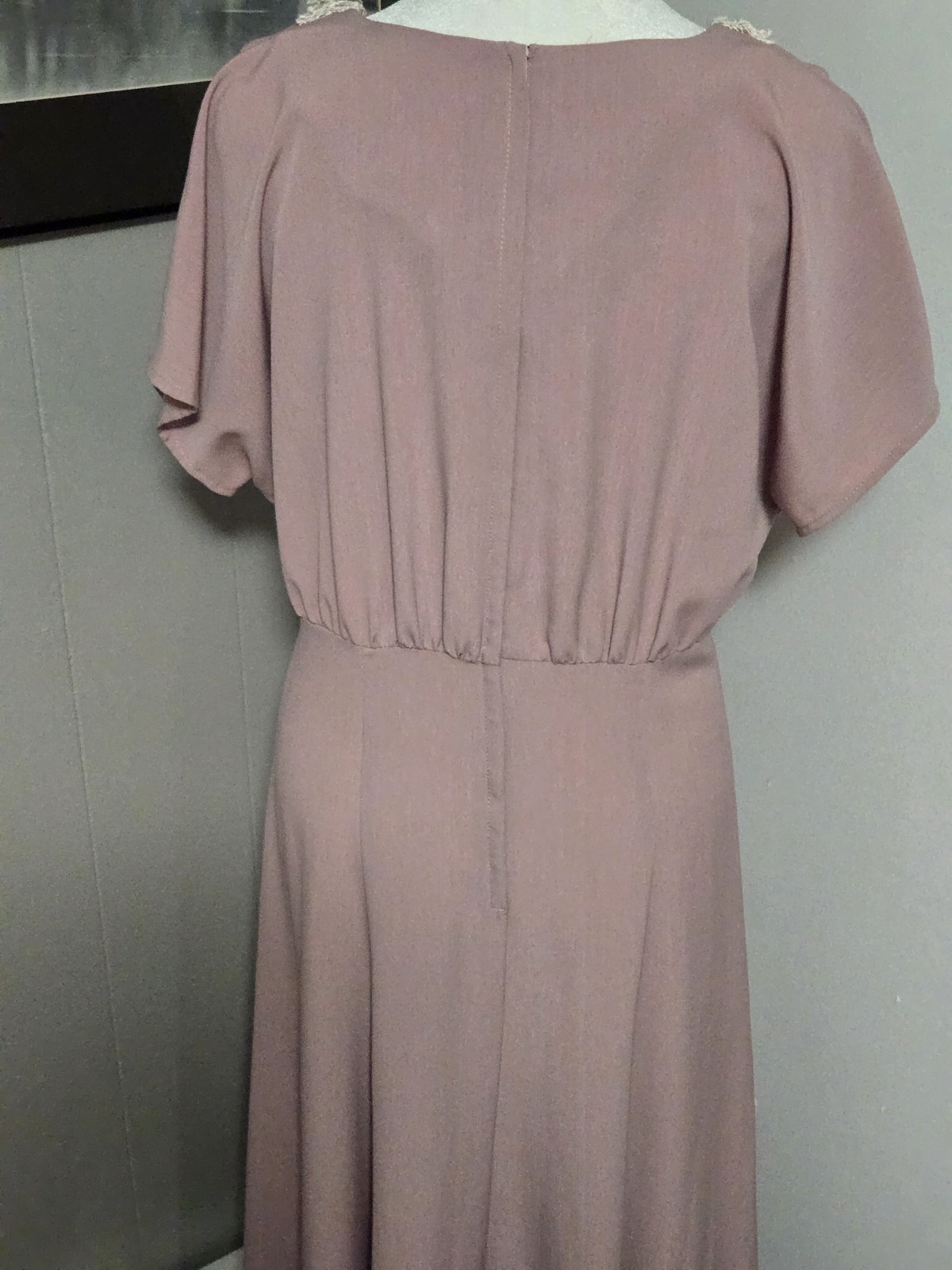 Vintage 80s CDC Mauve Dress Size 8