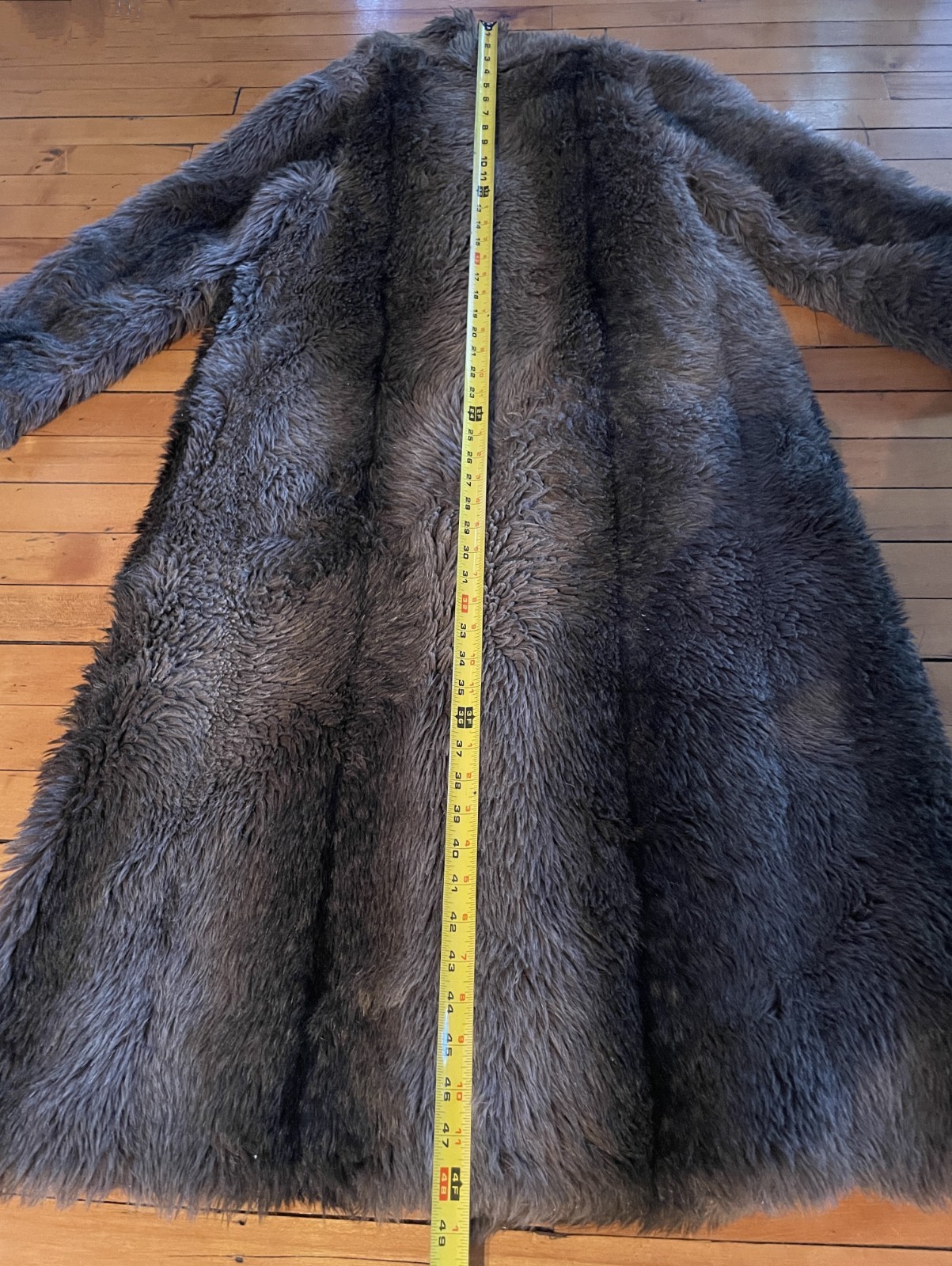 Vintage Women’s Full-Length Raccoon Look Faux Fur Coat | Panache Lykafur | Made