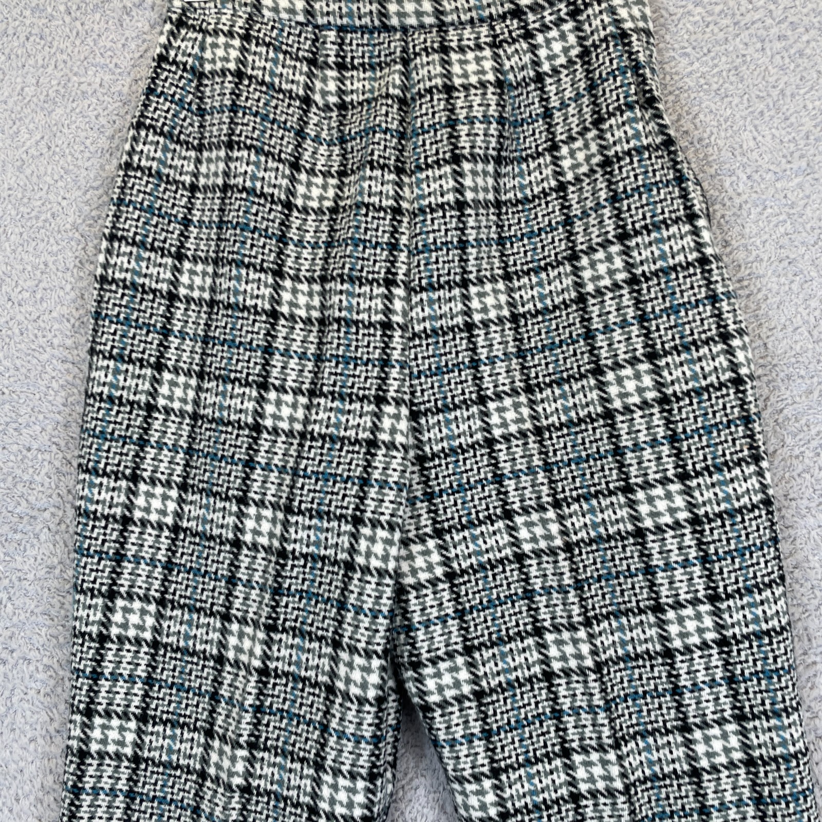 Vintage 70s Preppy Retro Prince of Wales Check Glen Plaid Pants 26″x31″ Japan