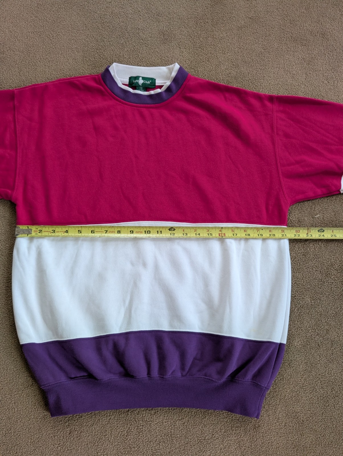 Vintage 1980’s-1990’s Women’s Hunt Club Sweatsuit Pink Purple White Size Small