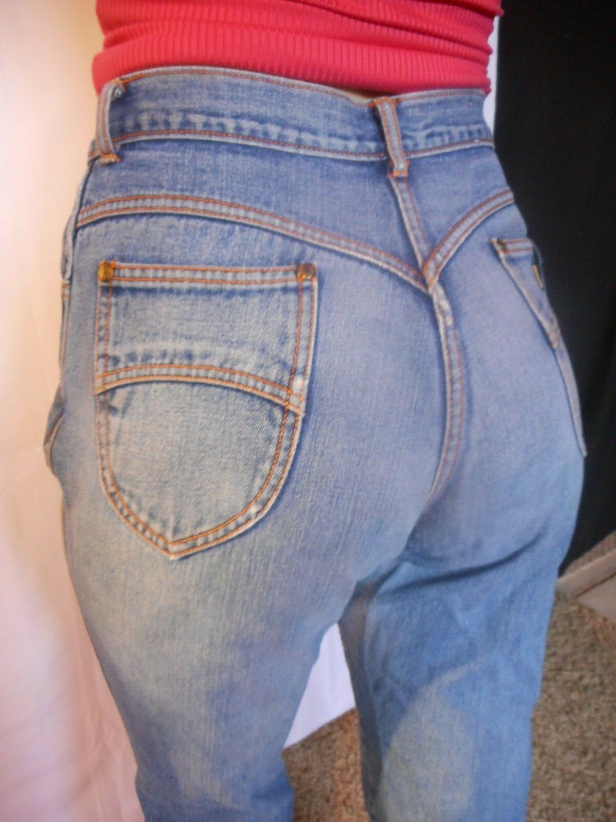 Gitano Vintage 1980’s Womens Jeans 13/14 Meas sz 30×29 Grunge VERY Worn Ripped