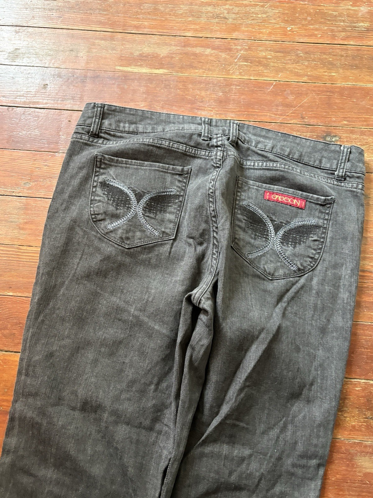 Sassoon Oh La La Women’s Blue Denim Bootcut Boogie Jeans 1980s Size 16 Mid Rise