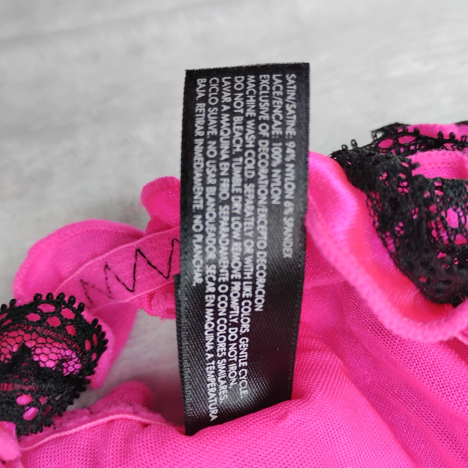 Vtg S/5 Smart & Sexy Stretch Satin & Lace G String Thong Panties Low Rise NWOT