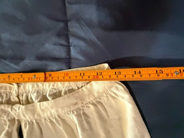 VTG Edwardian bloomers split drawers cotton long legs waist 25-26″ Unique