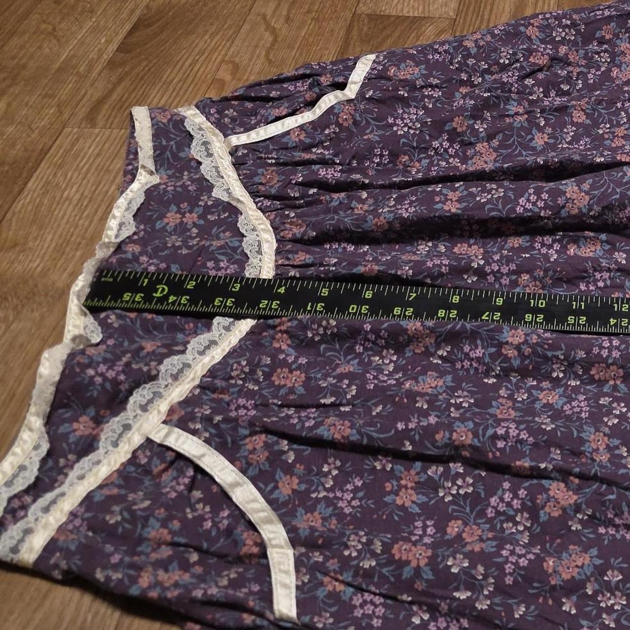 Vintage Gunne Sax Girls Skirt Purple Prairie Jessica Mcclintock
