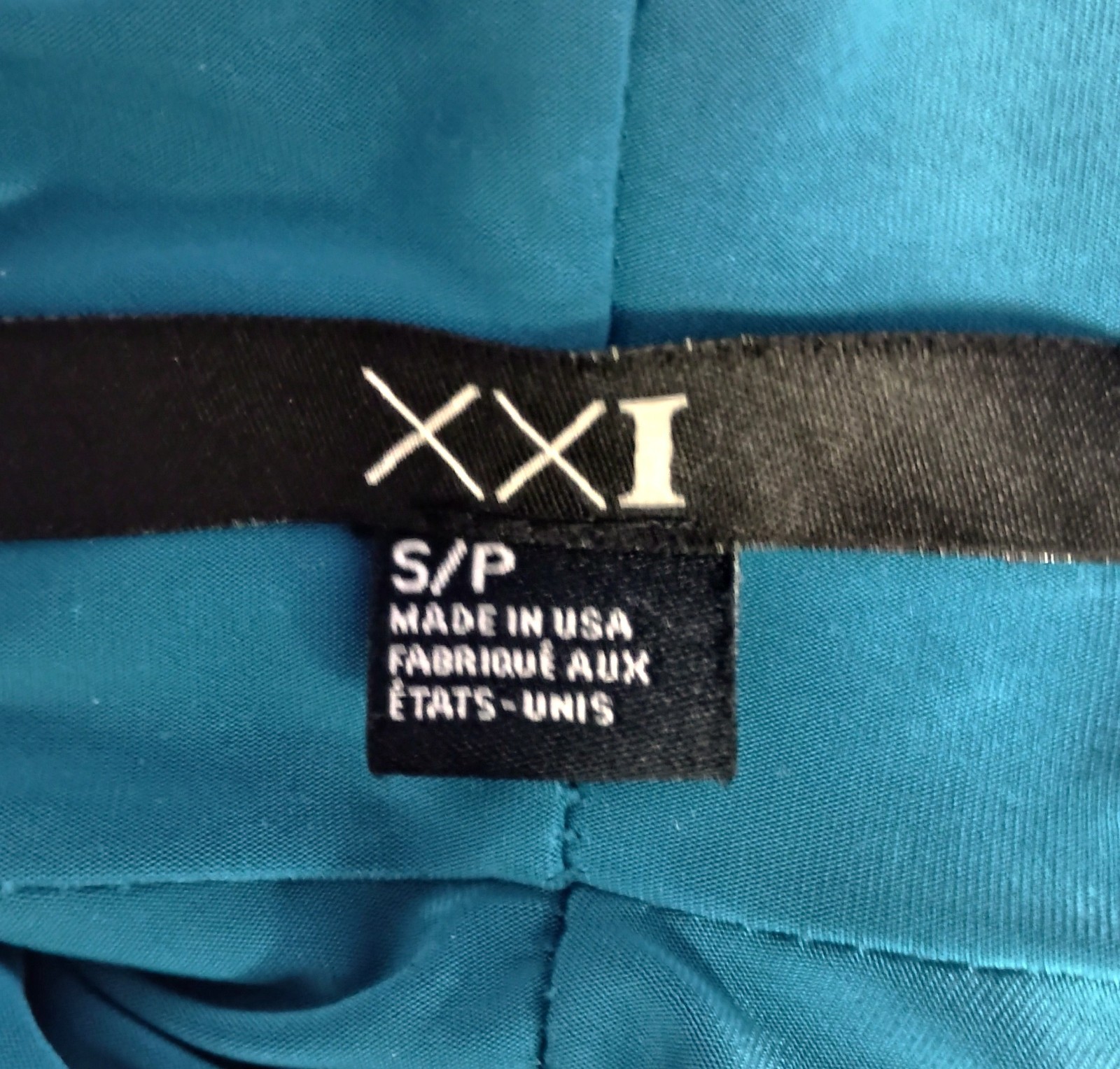 Vintage 90’s XXI Teal Bodycon Backless Ruched Cowl Halter Dress S/P