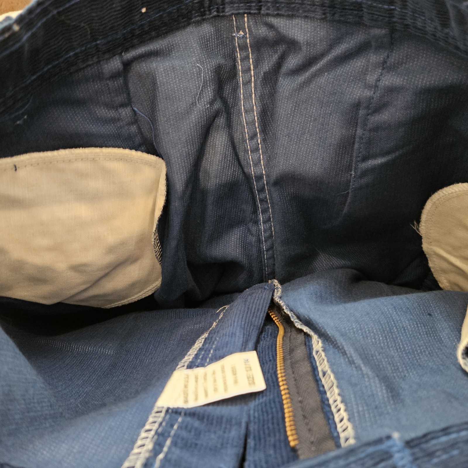 NWT 1980s Women’s Blue March 1 Corduroy Pants High Waisted Mom Jeans 29×32 VTG
