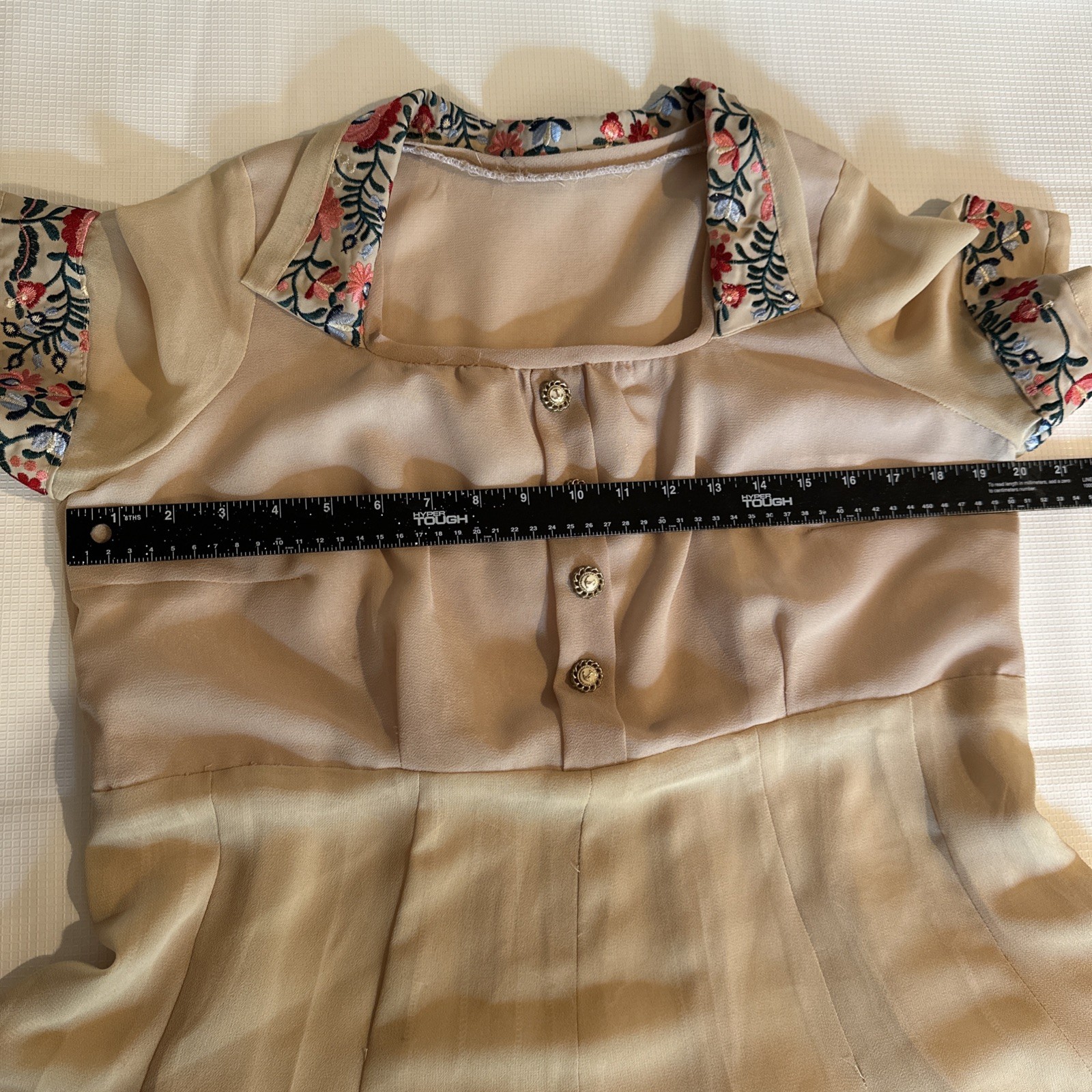Vintage1930s 1940s style Dress Possibly from the 1970s Prairie Folk Revival