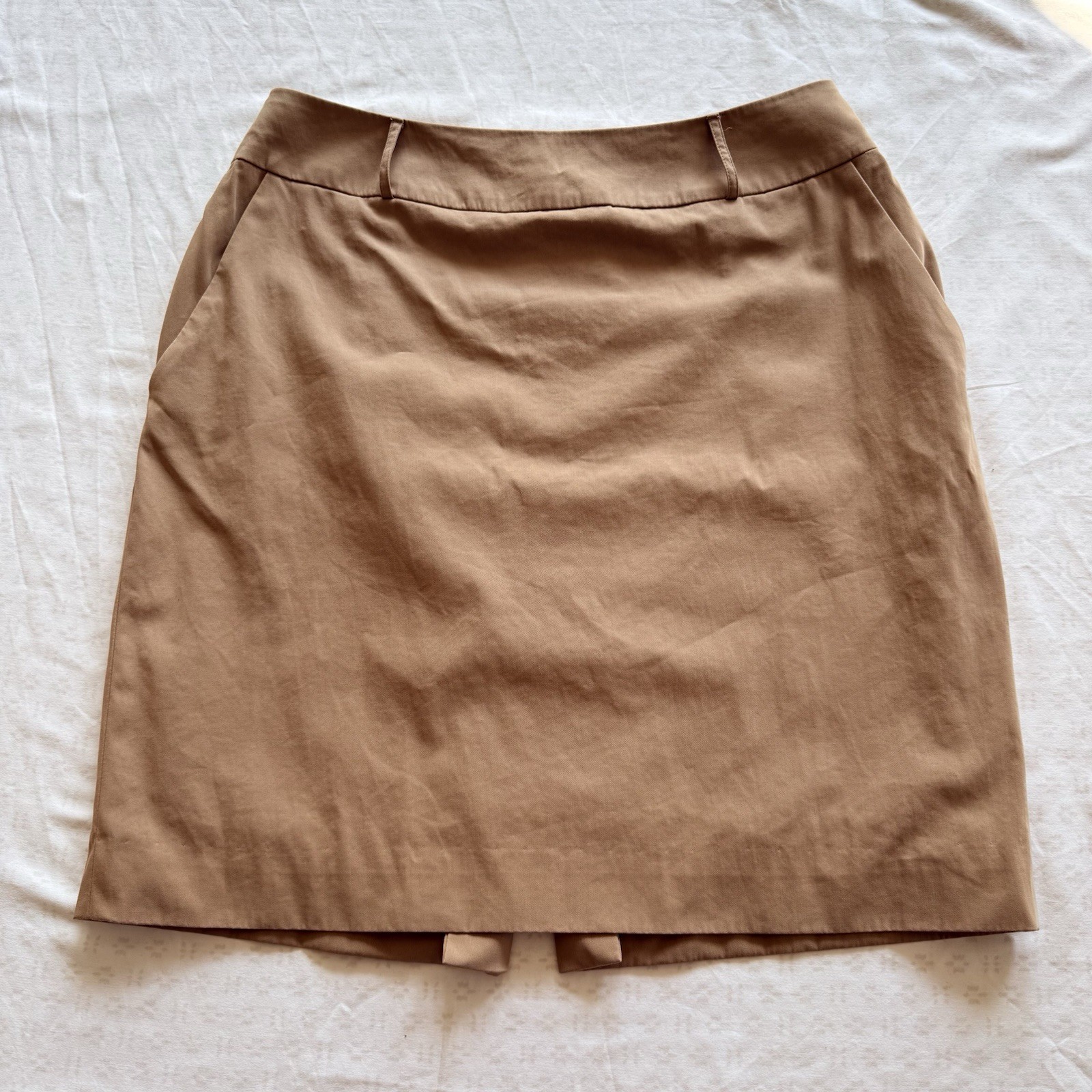 Vintage Valerie Stevens Made In Korea Camel Mini Skirt Size 10P