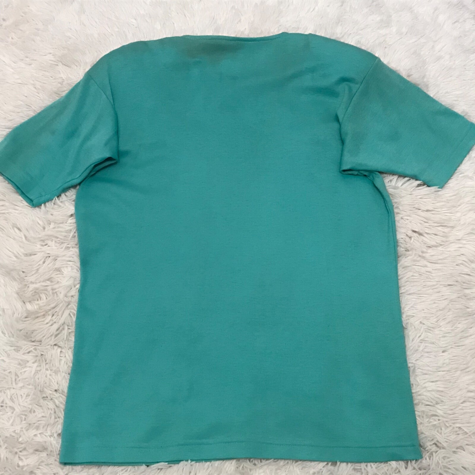 ANDREA ISABELLA Fish Theme Embroidered Cotton Top Size Small