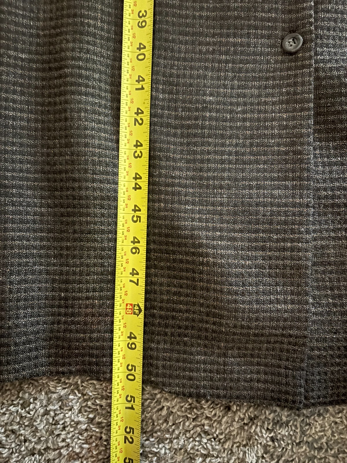 Vintage Worthington Dress Size 6 Brown Plaid Button Front Maxi 90s Made in USA