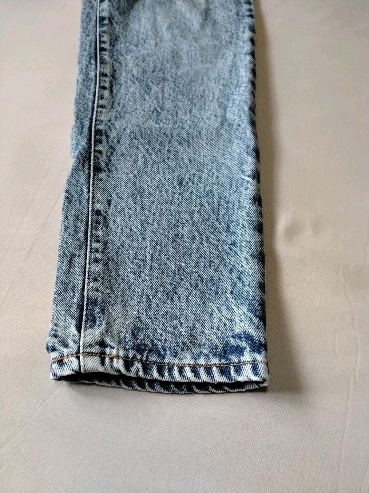 Vintage Edwin Acid Wash Tapered Jeans Made In Japan High Rise Light Blue…