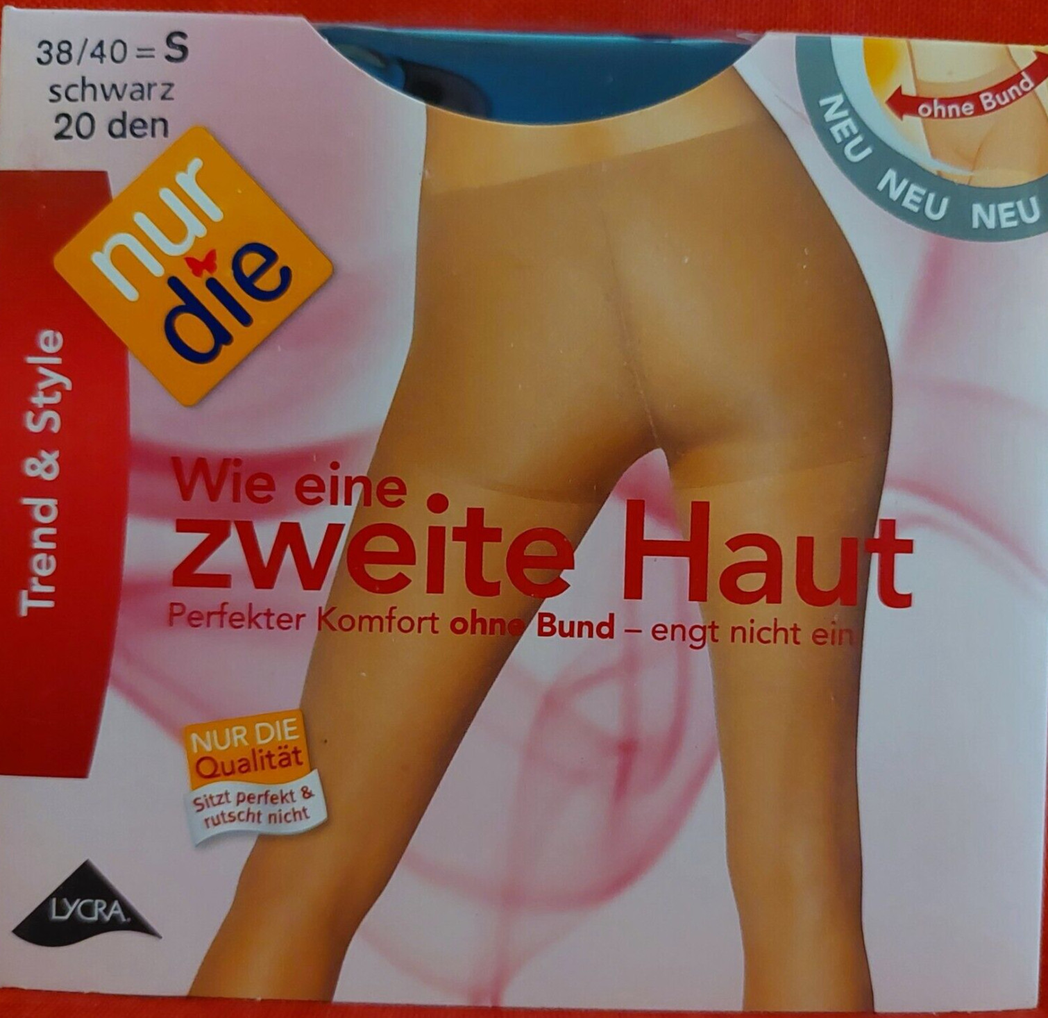 Vintage Pantyhose Zweite Haut Germany Nur Die Size S Color Schwarz BBROS3