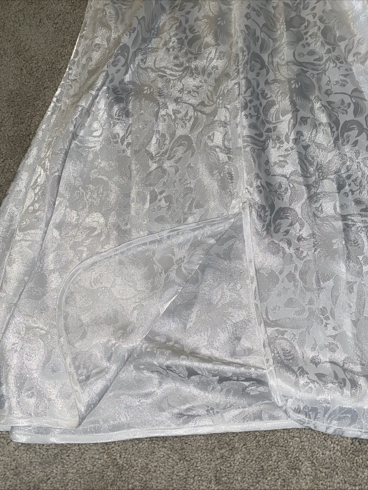 Erika Taylor Vintage Lingerie Nightgown White Small USA Made