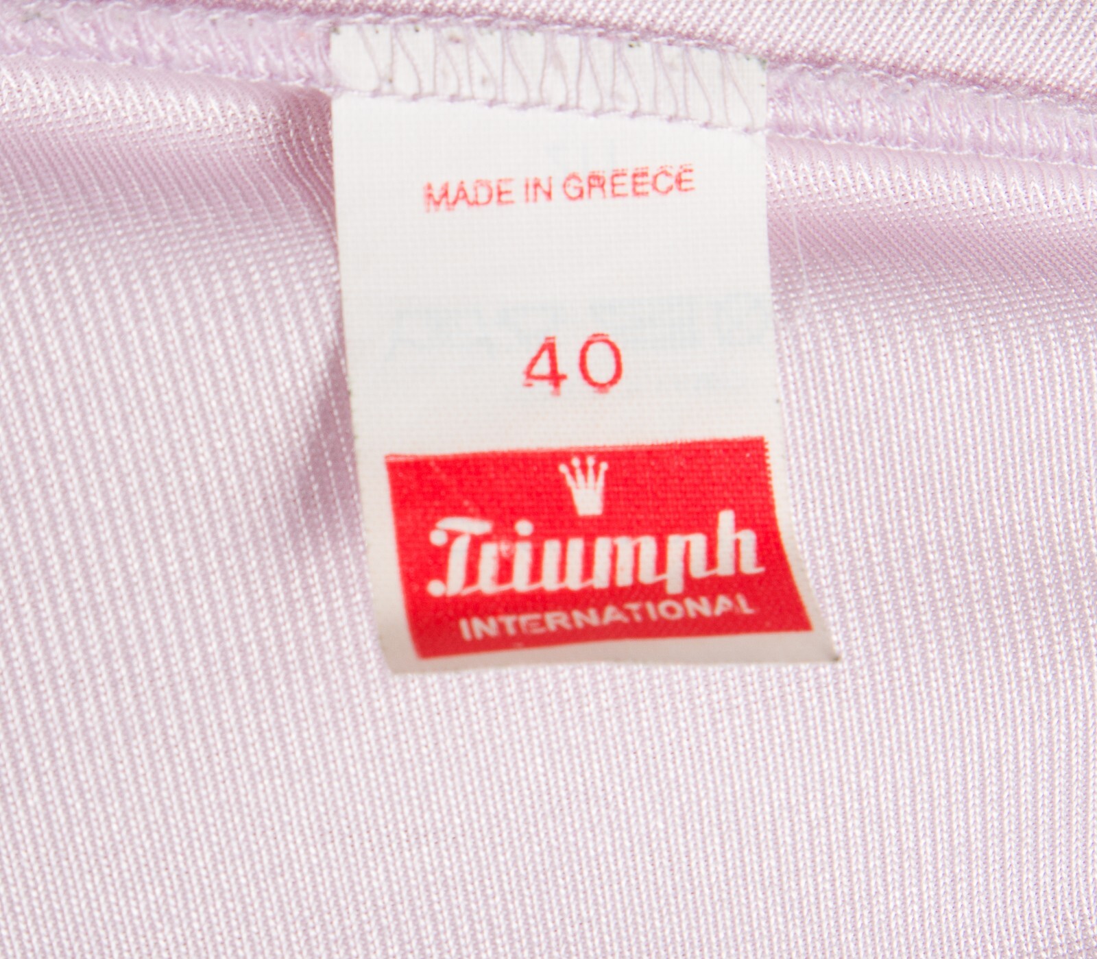 💖 TRIUMPH International Pale Lavender Half Slip Skirt Silky Nylon Lace Trim 40