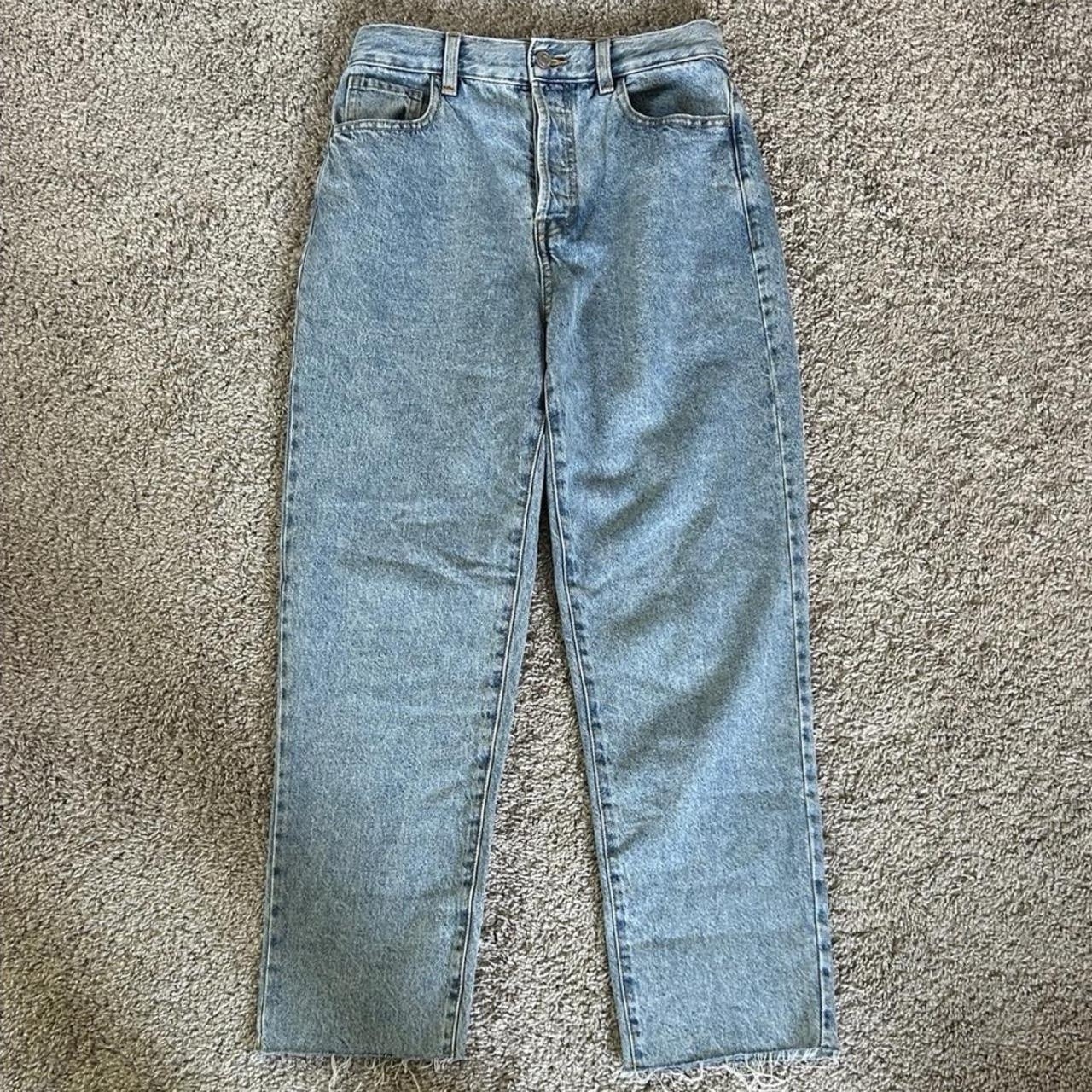 Vintage High Waist Light Wash Blue Denim Women’s Classic Retro Jeans Pants