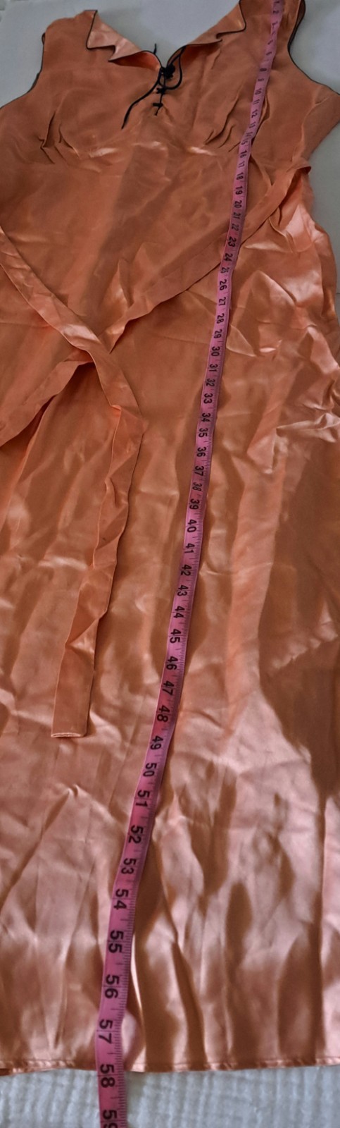 Vintage Barbizon 1930s/40s Peach Bias Cut Gown Silk & Rayon Satin Seraphim Sz 40