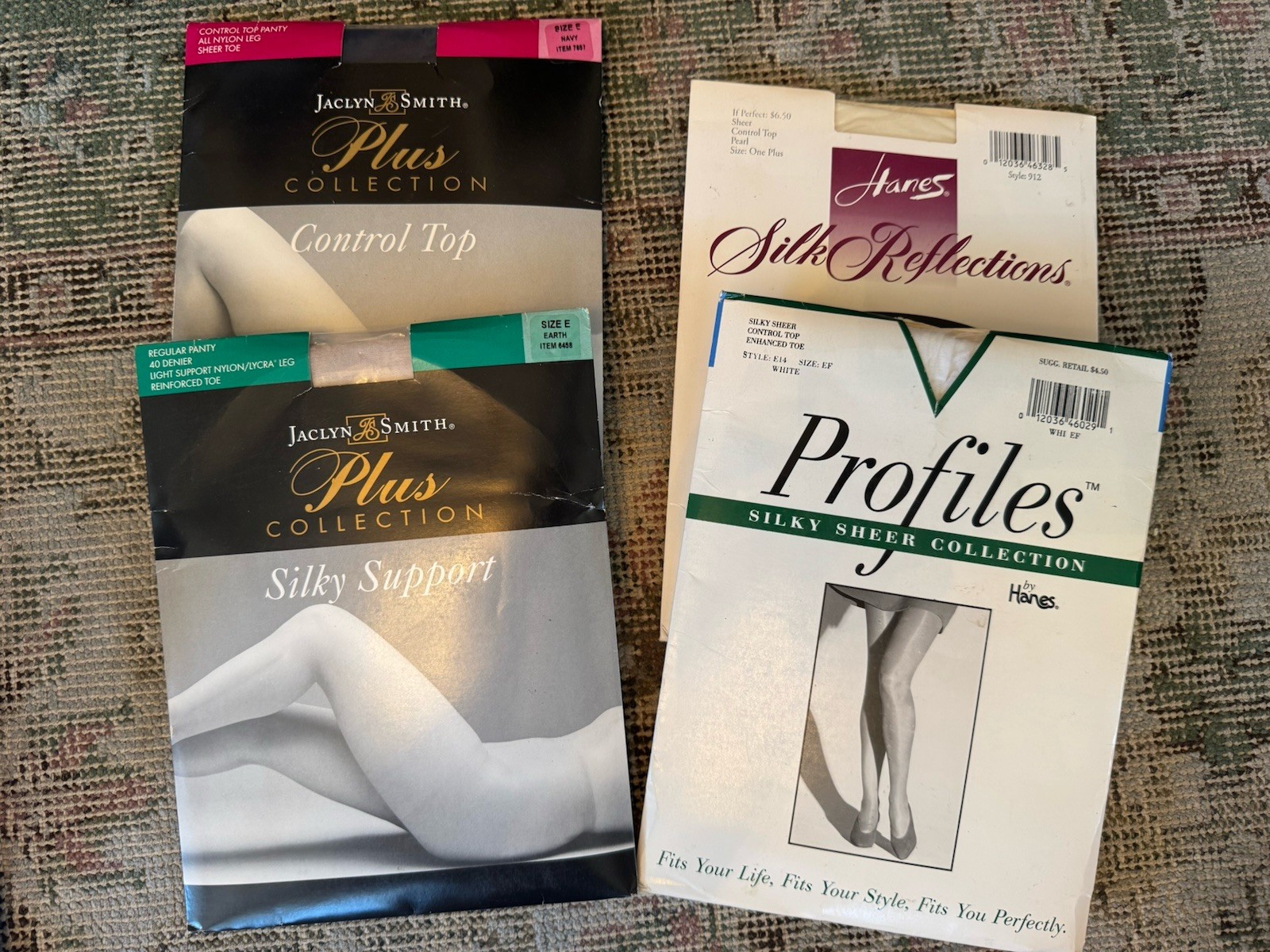 Jaclyn Smith Silky Support Plus Collection Pantyhose Sz E EARTH New Nip