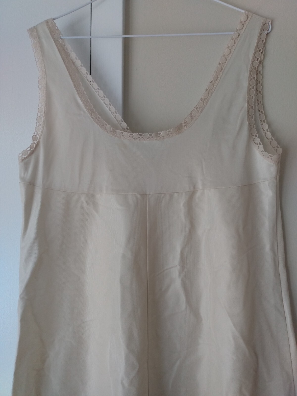 Vintage Full Slip 38″ Bust 43″ Hip Retro Undergarment Lingerie Long