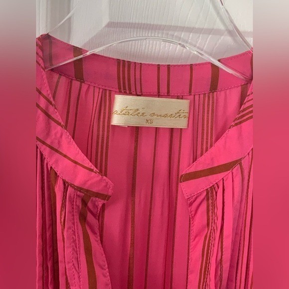 NWOT Natalie Martin Sammie Pink Striped Dress Sz XS